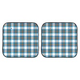 Stewart Muted Blue Tartan Car Sun Shade - 2 Pieces